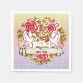 I Wed Bröllop Pappersservett