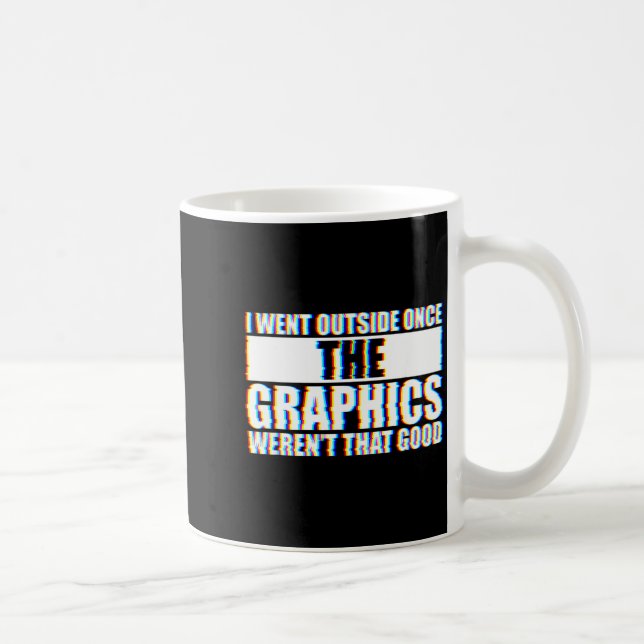 I Went Outside Once, Graphics Weren't That Good  Kaffemugg (Höger)