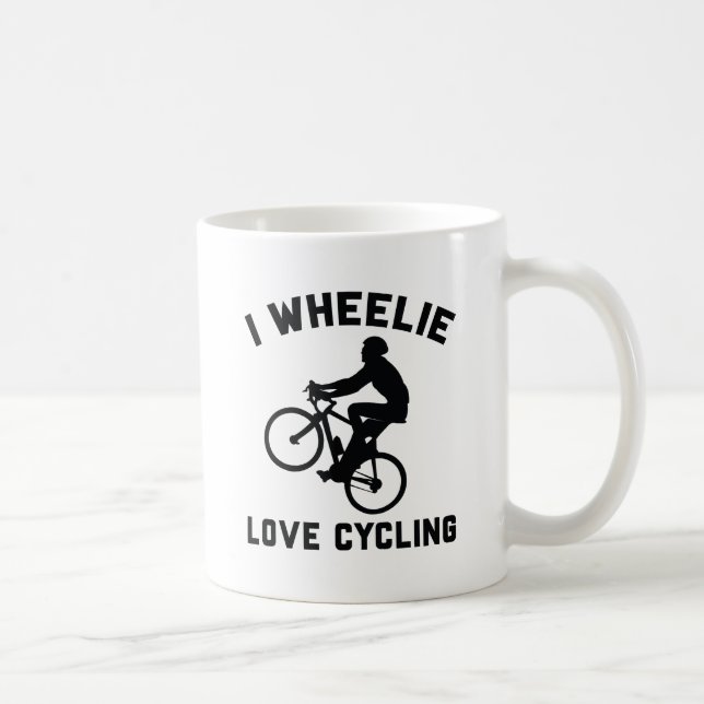 I Wheelie Kärlek Cycling Kaffemugg (Höger)