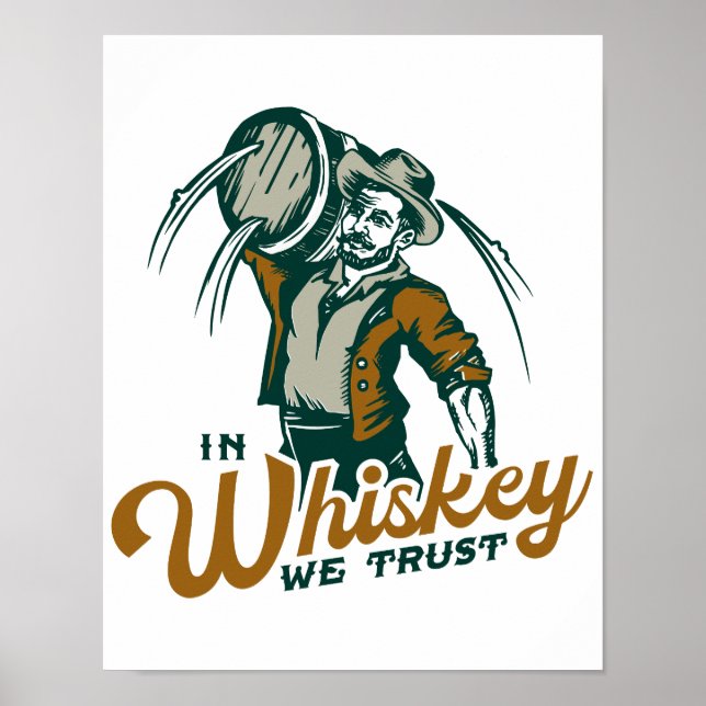 I Whiskey litar vi på: Lusnyj Whisky Älskare Pub D Poster (Framsidan)