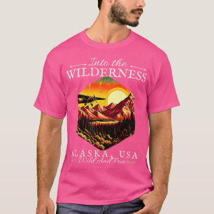 I Wilderness Alaska USA:s vintage design TShi T Shirt