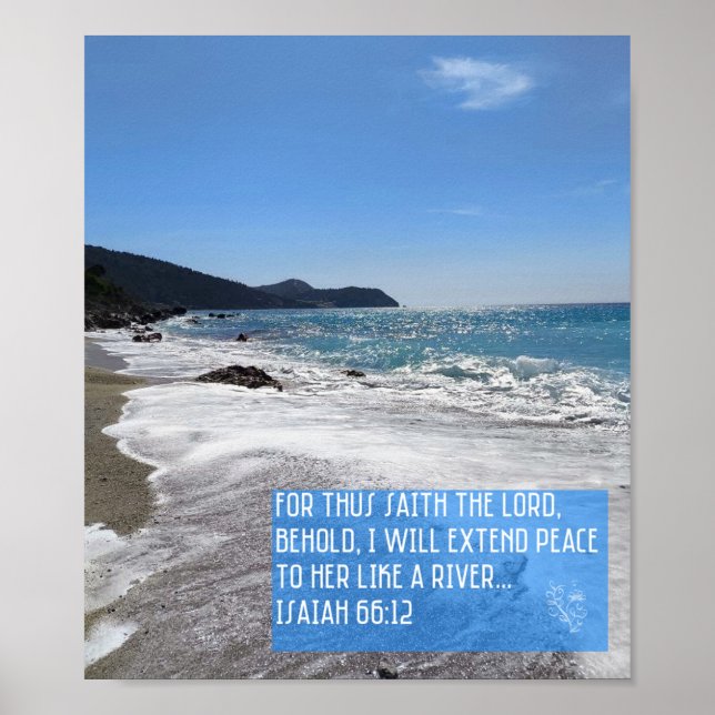 I Will Extend Peace to Her Like A River Poster (Framsidan)