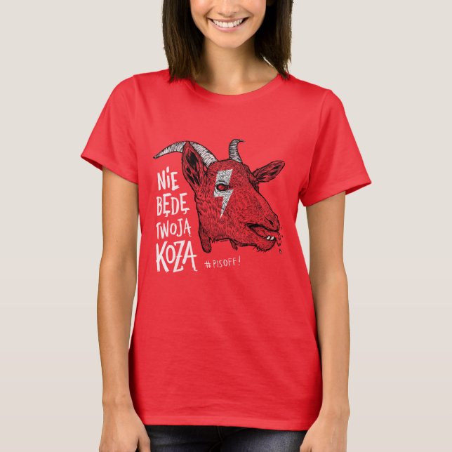 "I will not be your goat" T Shirt (Framsida)
