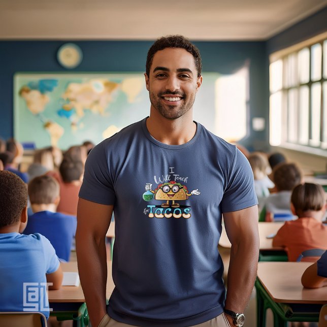 I will Teach for Tacos Teacher Female Science Male T Shirt (Skapare uppladdad)