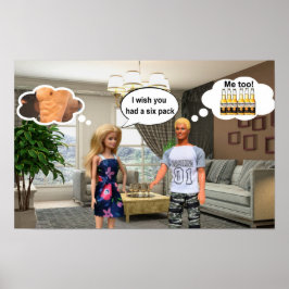 I wish you had a six pack. poster