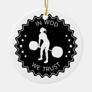 I Wod litar på vi - inspiration Julgransprydnad Keramik