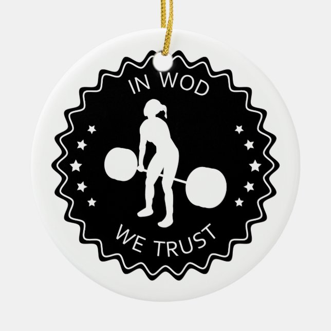 I Wod litar på vi - inspiration Julgransprydnad Keramik (Framsidan)