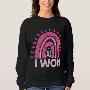 I Won Bröstcancer överlevande Rosa Rainbow T Shirt