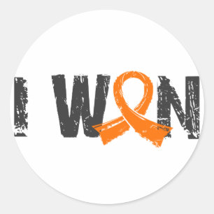 I Won Kidney Cancer Runt Klistermärke