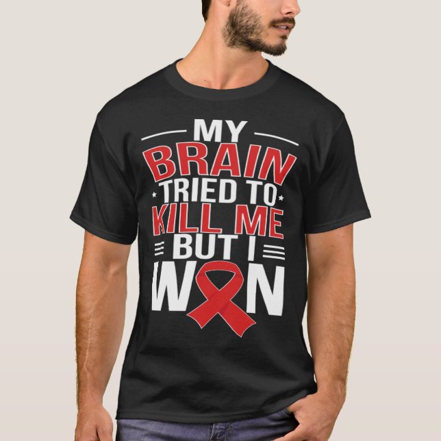 I Won Stroke Survivor Stroke Awareness Month 1 T Shirt (Framsida)