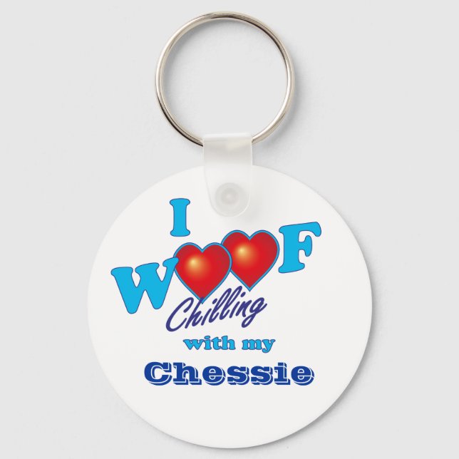 I Woof Chessie Nyckelring (Framsida)