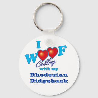 I Woof Rhodesian Ridgeback Nyckelring