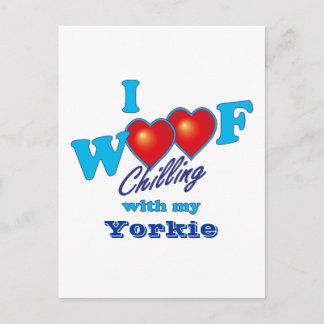 I Woof Yorkie Vykort