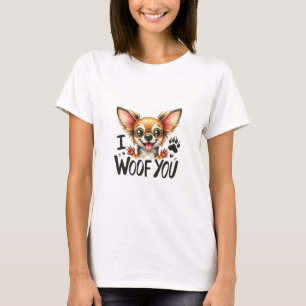 I Woof You Chihuahua T Shirt