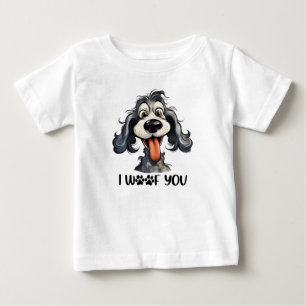 I Woof You Rolig hund Sublication T Shirt
