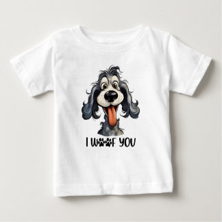 I Woof You Rolig hund Sublication T Shirt