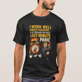 I Work Well Under Pressure – Last Minute Panic Edi T Shirt