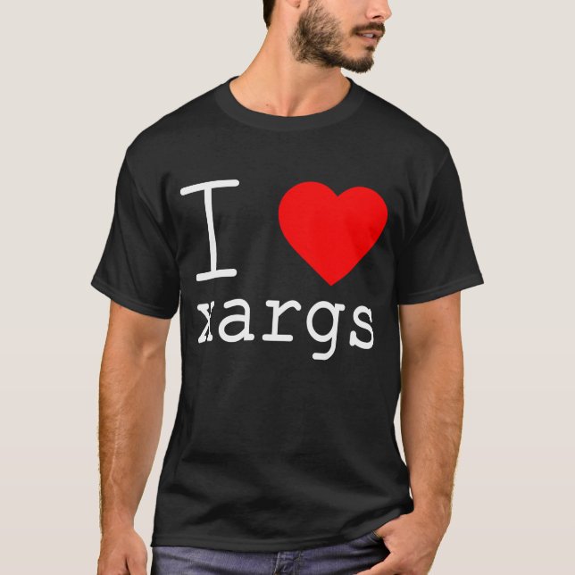 I ❤️ xargs t shirt (Framsida)