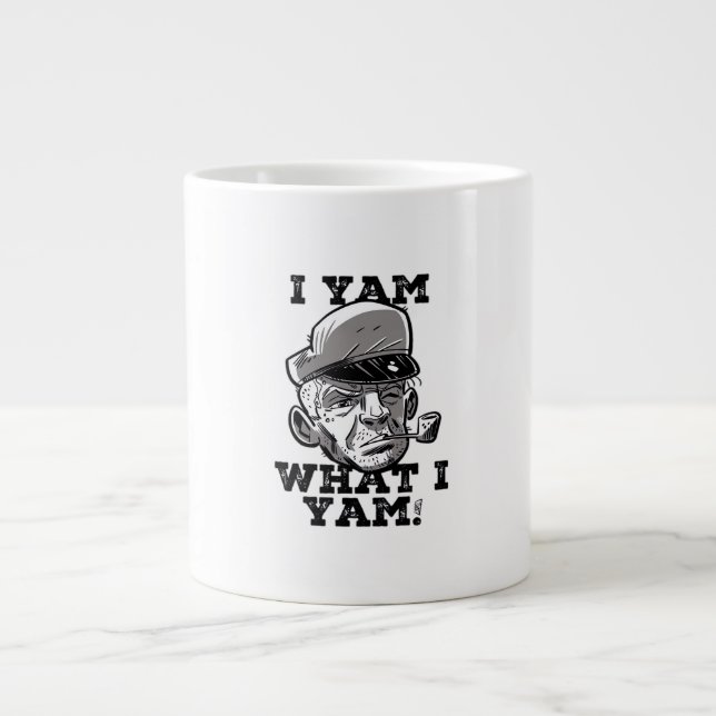 I Yam What I Yam Classic MemDesign Jumbo Mugg (Framsidan)