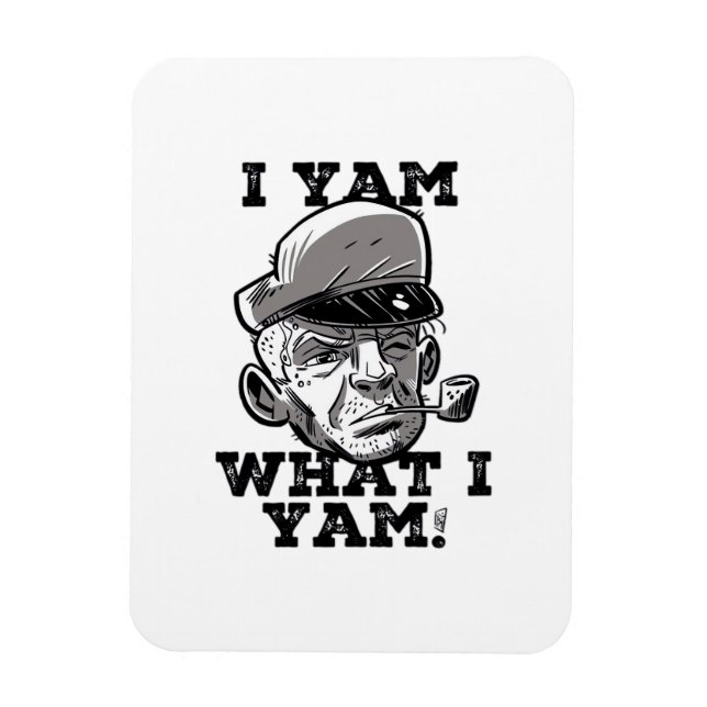 I Yam What I Yam Classic MemDesign Magnet (Vertikal)