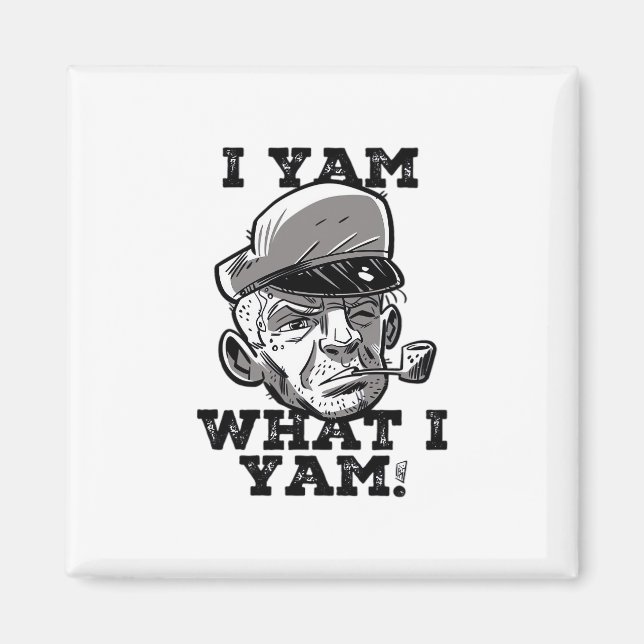 I Yam What I Yam Classic MemDesign Magnet (Framsidan)