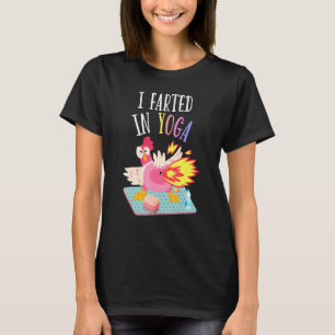 I Yoga Farting Chicken Yoga Pilates Po T Shirt