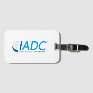 IADC-bagagemärkre med visitkortspringan Bagagebricka