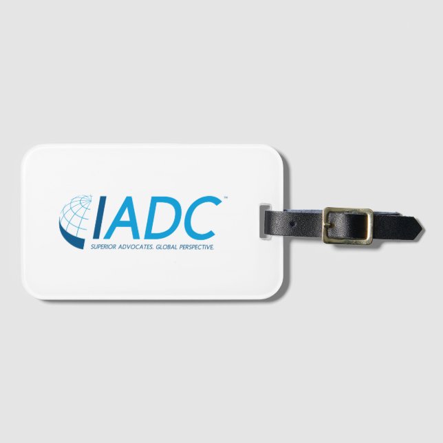 IADC-bagagemärkre med visitkortspringan Bagagebricka (Framsida horisontal)