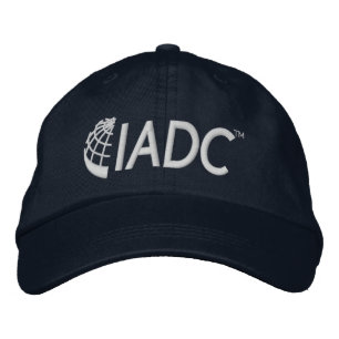 IADC-baseballmössa (marin) Broderad Keps