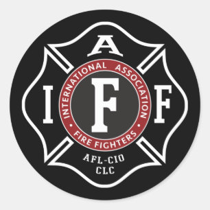 IAFF Maltesisk rondeller Runt Klistermärke