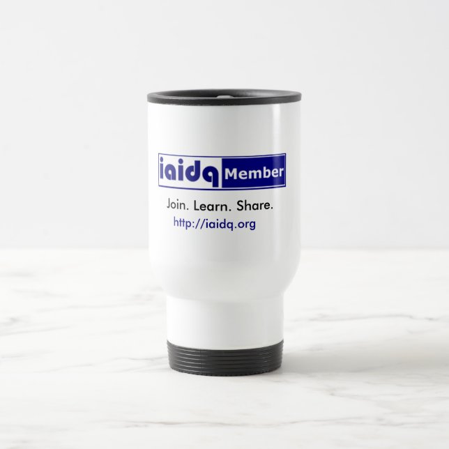 IAIDQ-medlemtravel mug Resemugg (Center)