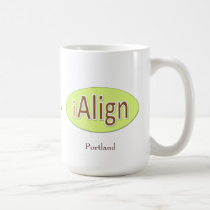 iAlign + din stad + ditt namn Kaffemugg