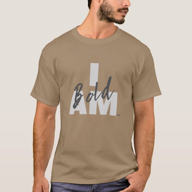 IAM Bold Unisex T-shirt (mörk färg) (Framsida)