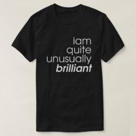 I'am ganska ovanligt briljant svartvitt t shirt