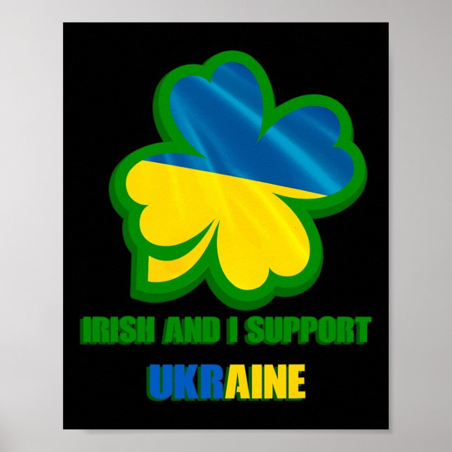 Iam Irish And I Support Ukraine  Poster (Framsidan)