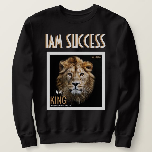 IAM KUNG T-Shirt Lång Ärmad Tröja (Design framsida)