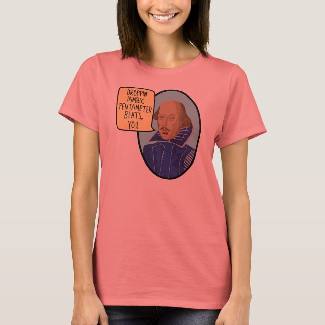 Iambic Pentameter Beats T-shirt (Framsida)
