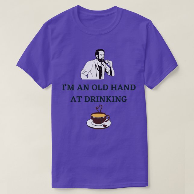 Iamp39M EN GAMMAL HAND VID DRIKTNINGSTEA T Shirt (Design framsida)