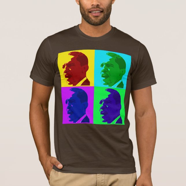 ian Barack Obama T-tröja T-shirt (Framsida)