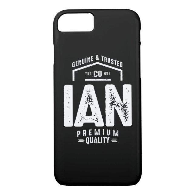 Ian Personlig Namn Birthday Gift Case-Mate iPhone Skal (Baksida)