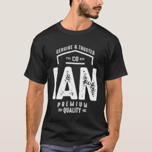 Ian Personlig Namn Birthday Gift T Shirt