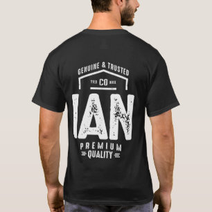 Ian Personlig Namn Birthday Gift T Shirt