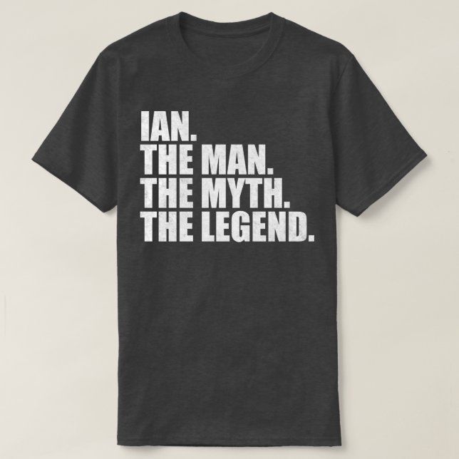 IanIan Namn Ian given namn T Shirt (Design framsida)