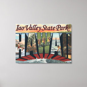 Iao daldelstatspark, Hawaii Canvastryck