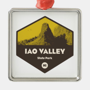 Iao Valley State Park Hawaii Julgransprydnad Metall