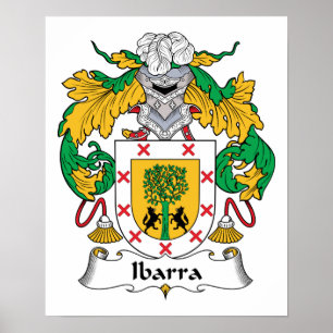 Ibarra familjvapensköld poster