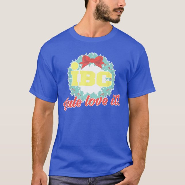 Ibc Yule Love It Design friend T Shirt (Framsida)