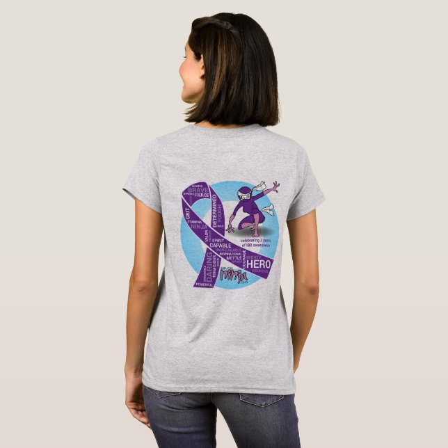 IBD-medvetenhetutslagsplats Tee Shirt (Hel baksida)