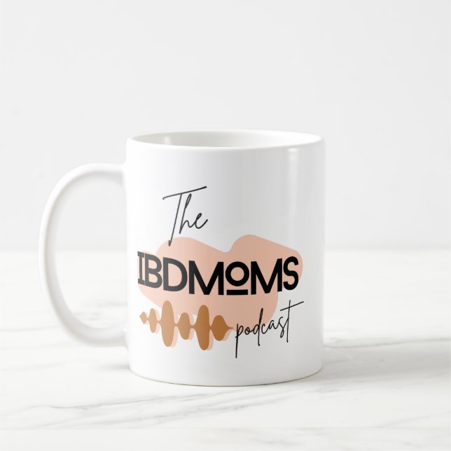 IBDMoms Podcast Kaffemugg (Vänster)