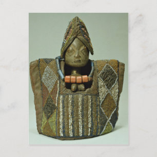 Ibeji figur, Yoruba-folket, Nigeria Vykort